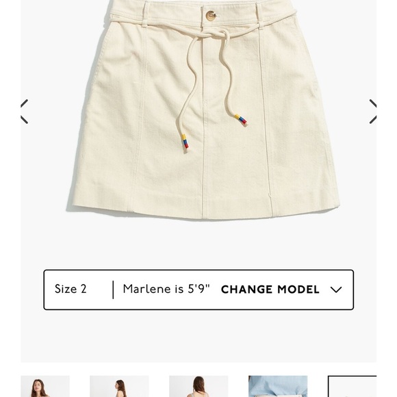 “Madewell- Captain A Line Mini Skirt size 4” - Picture 1 of 10